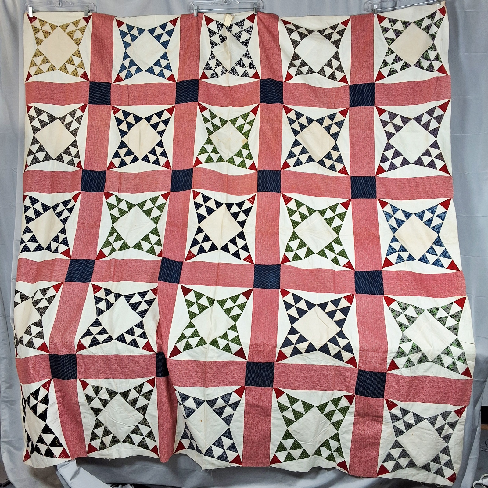 Antique 1890s Lost Children Quilt Top