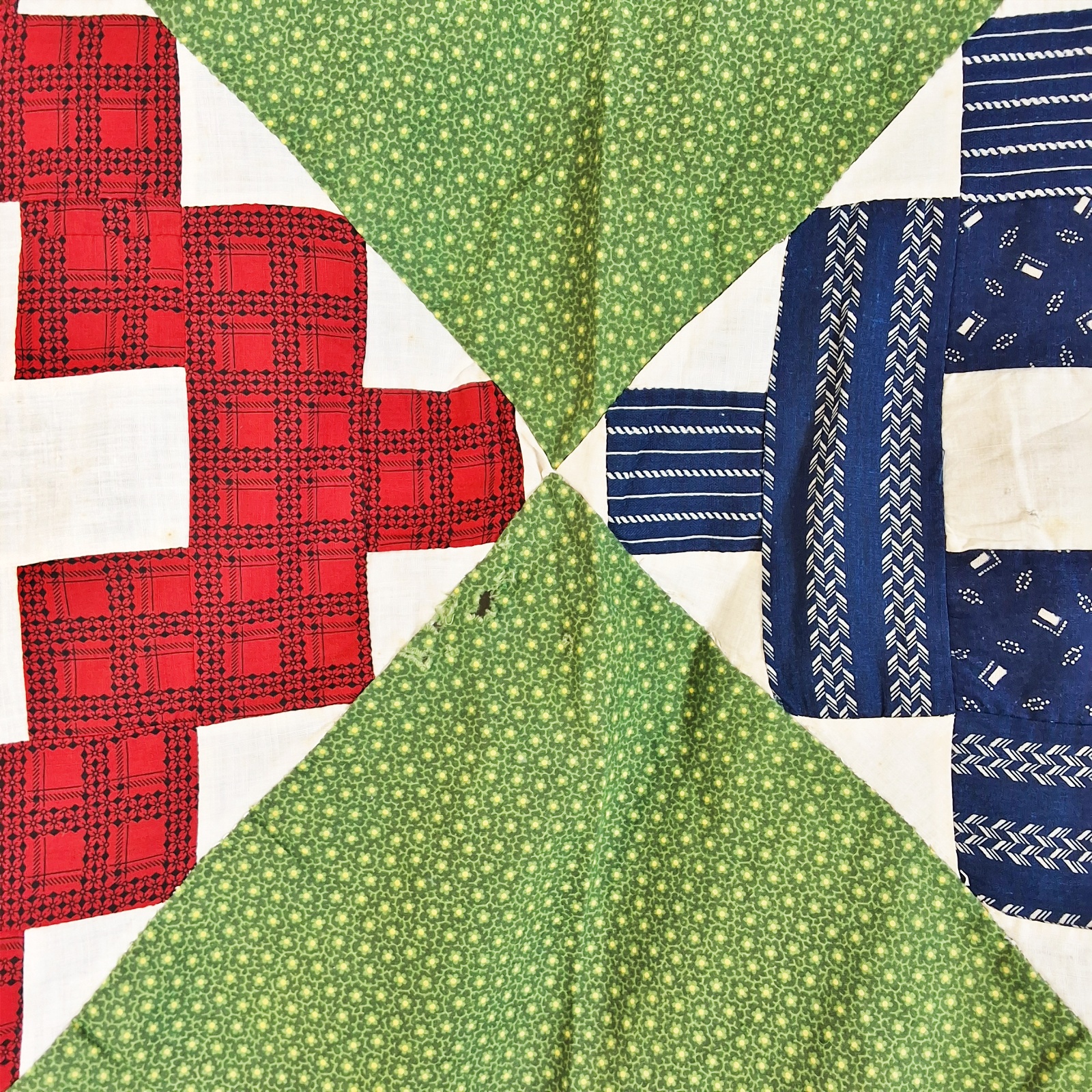 Antique 1890s Album Block Quilt Top