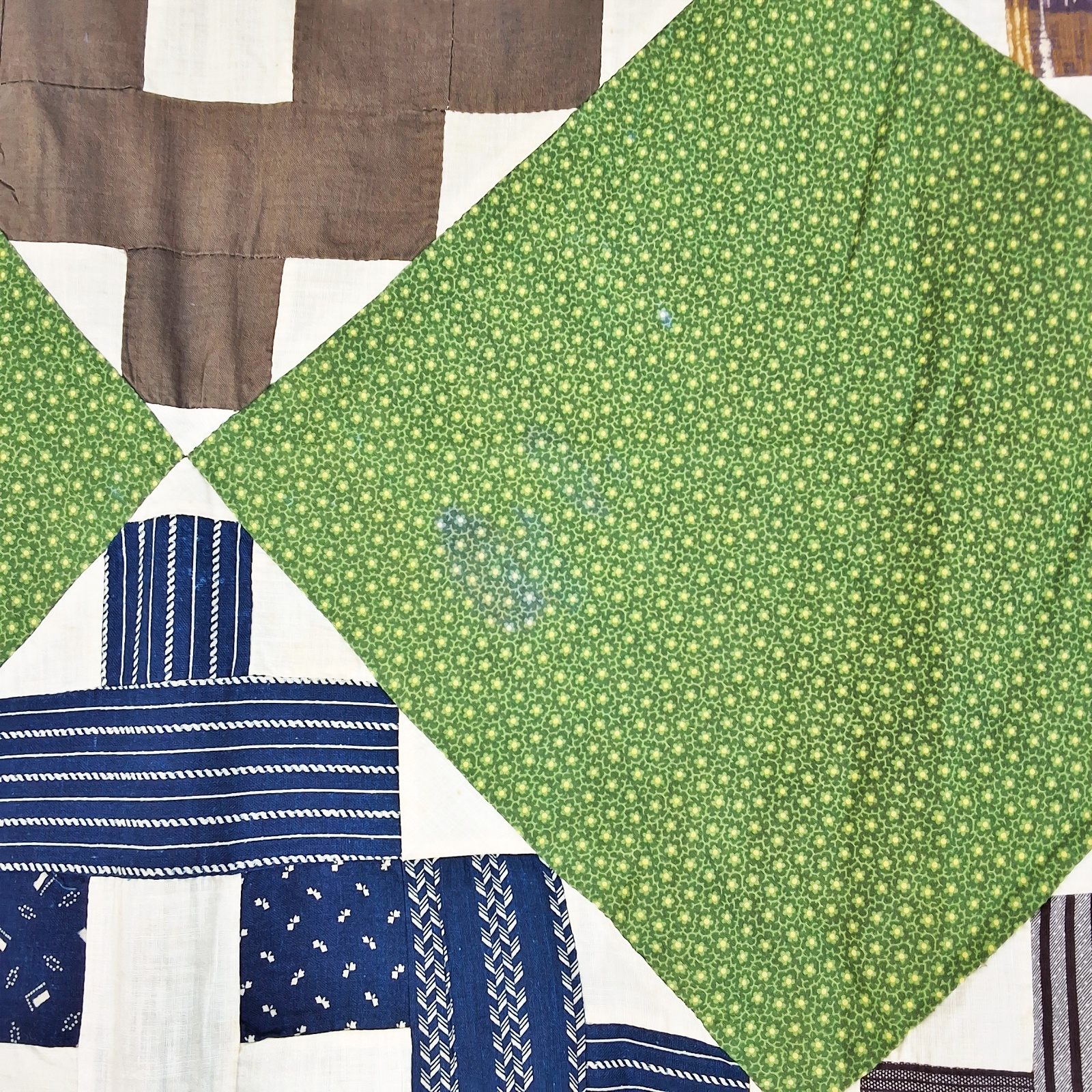 Antique 1890s Album Block Quilt Top