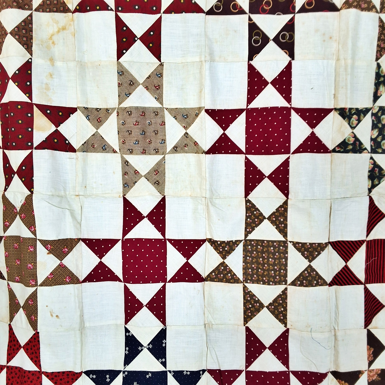 Antique 1890s Eastern Star Quilt Top