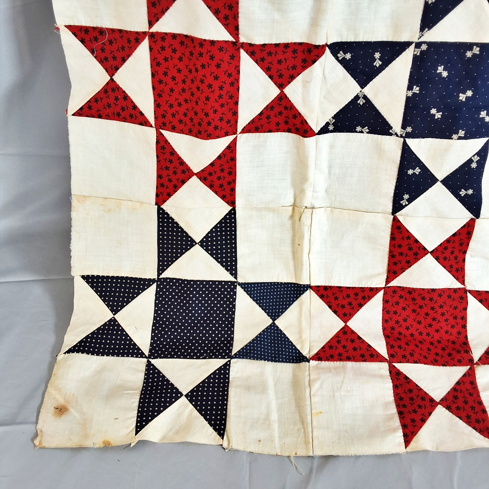 Antique 1890s Eastern Star Quilt Top