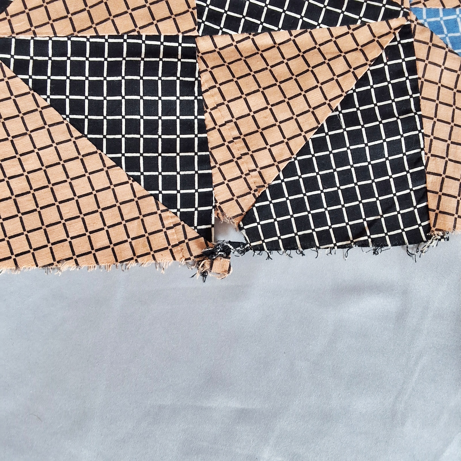 Vintage 1950s Cracker Box Quilt Top
