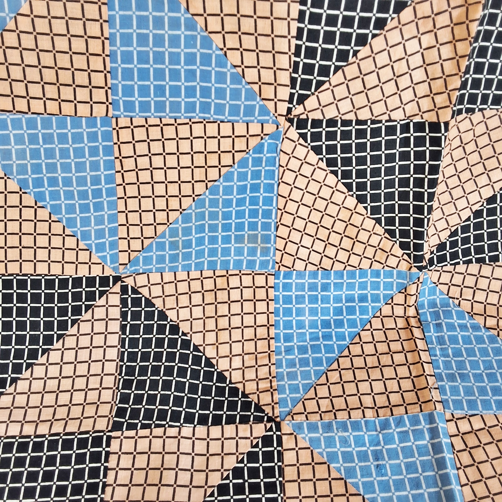 Vintage 1950s Cracker Box Quilt Top