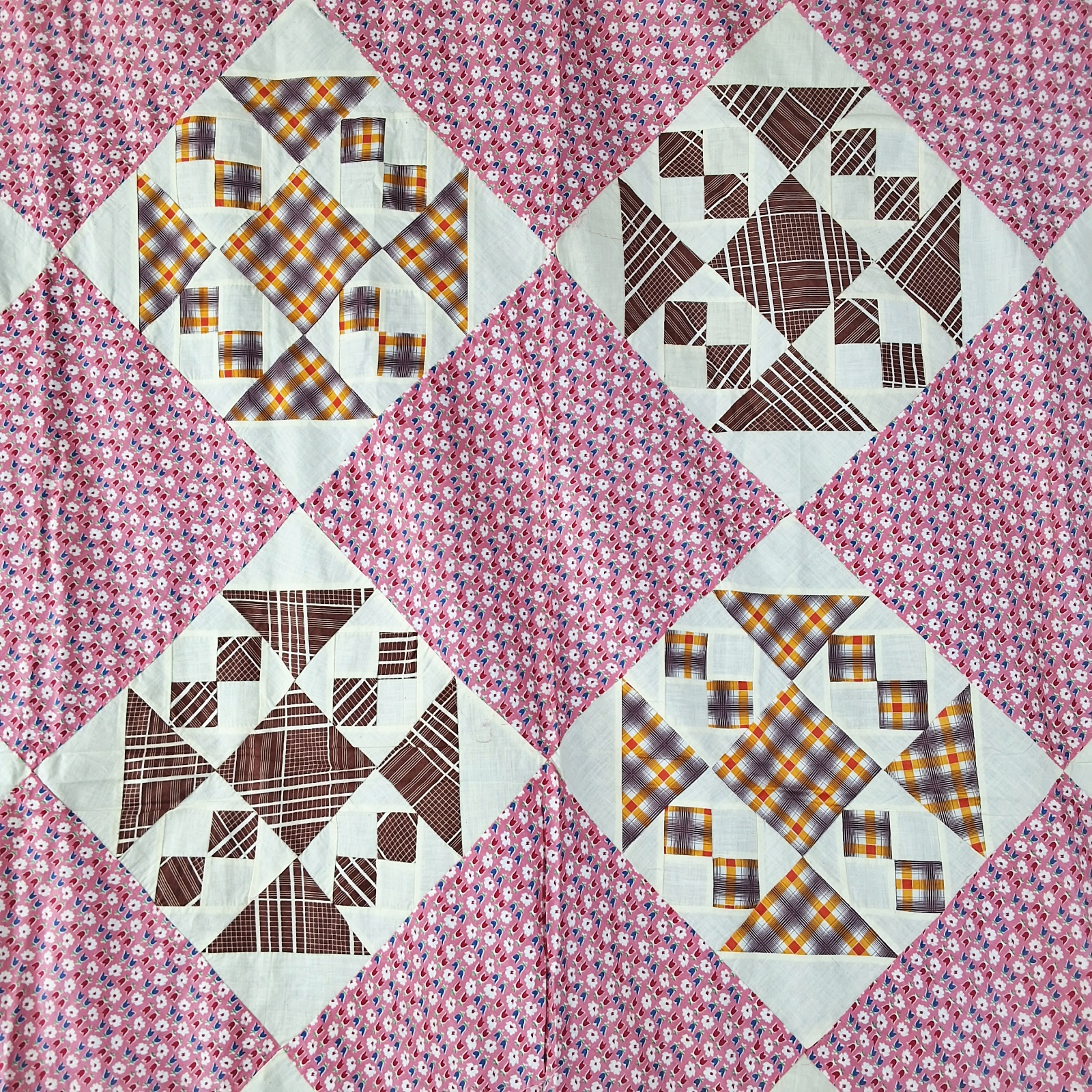 Vintage c1940 Aunt Vina's Favorite Quilt Top