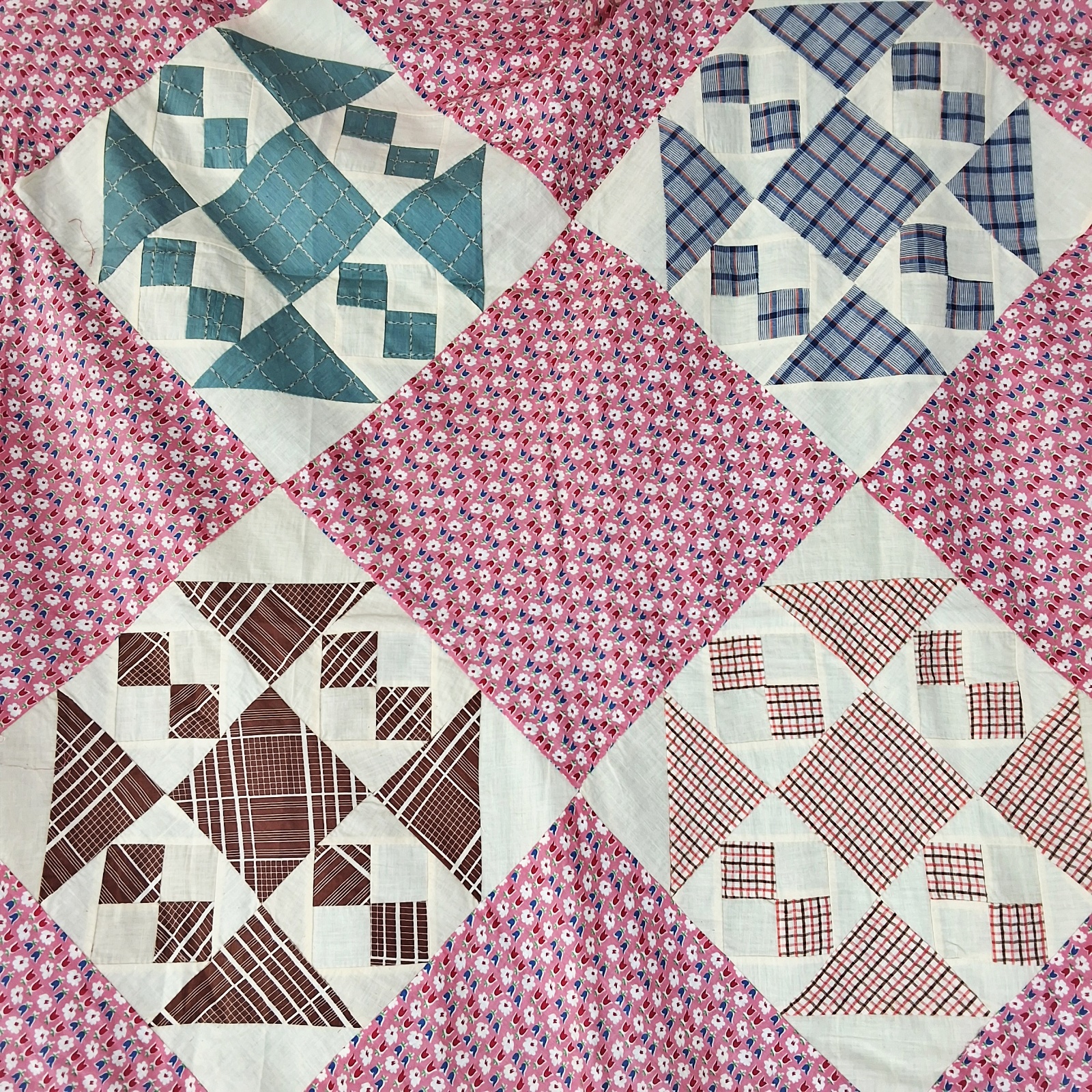 Vintage c1940 Aunt Vina's Favorite Quilt Top