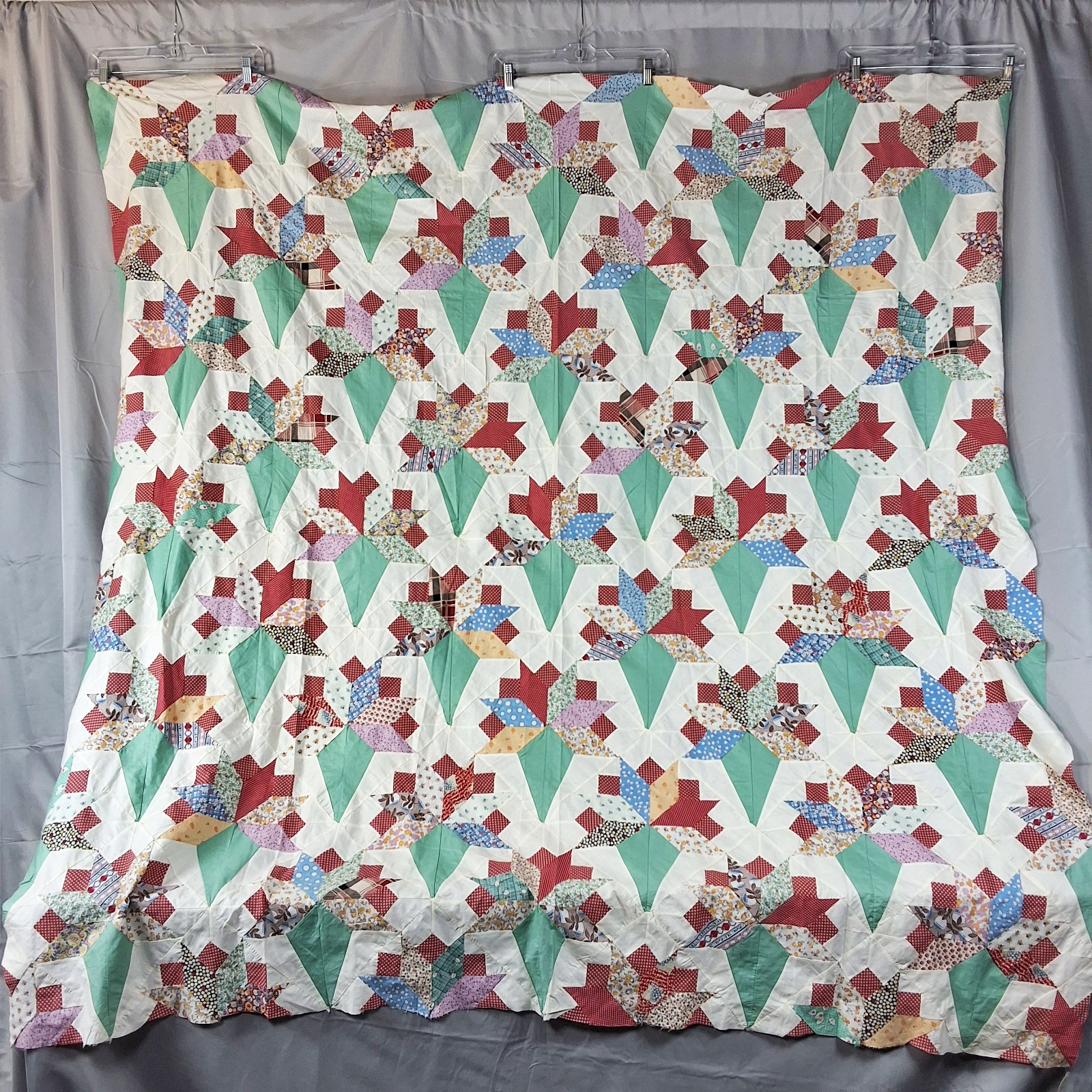 Vintage c1940 Nosegay Quilt Top