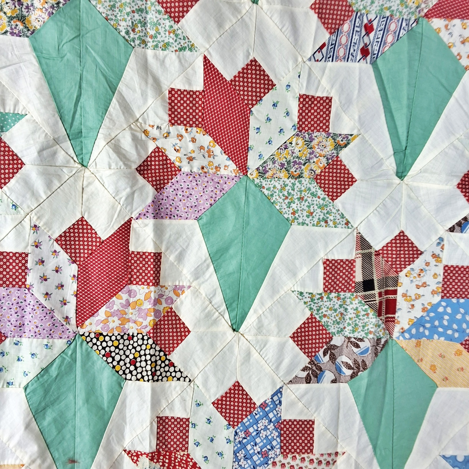 Vintage c1940 Nosegay Quilt Top