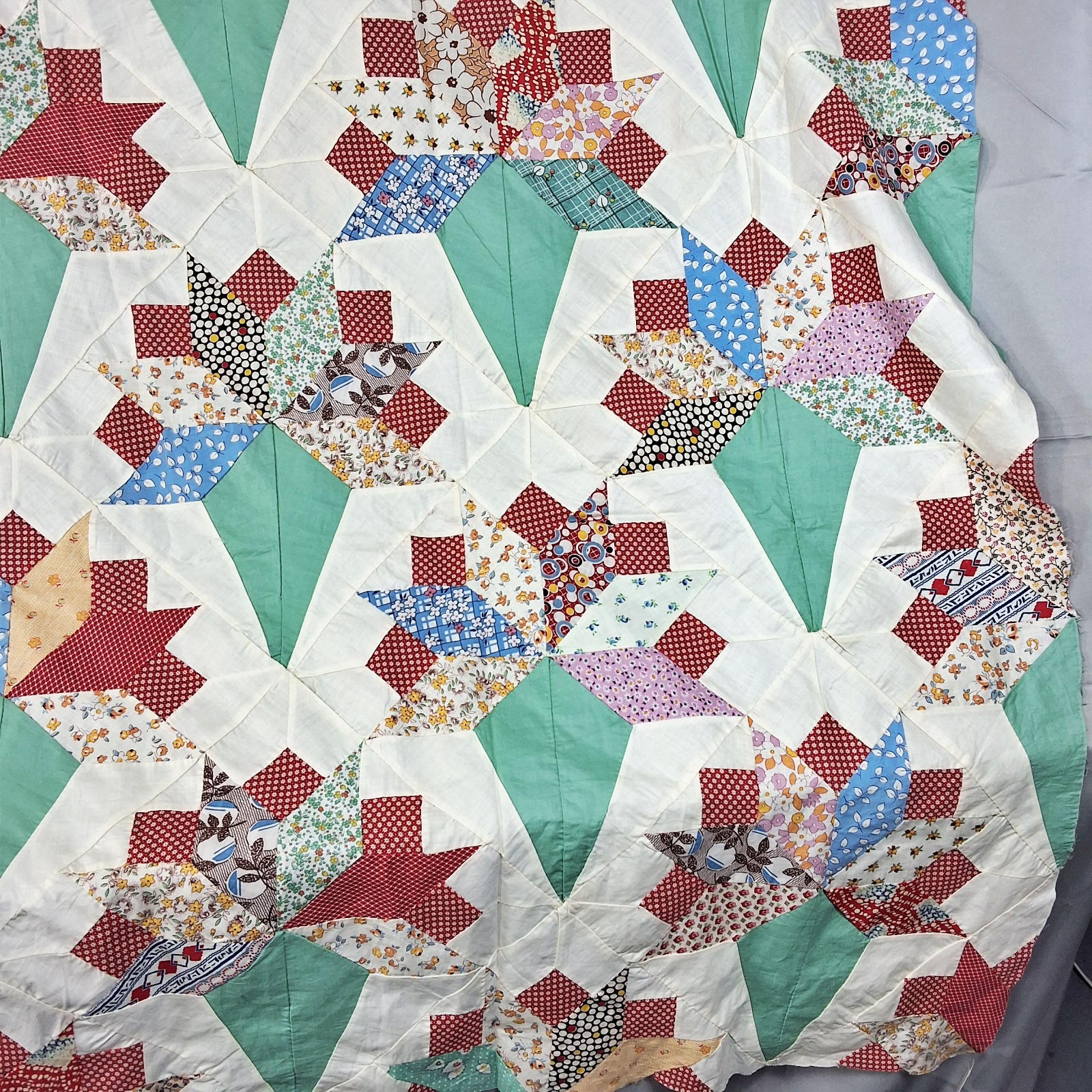 Vintage c1940 Nosegay Quilt Top