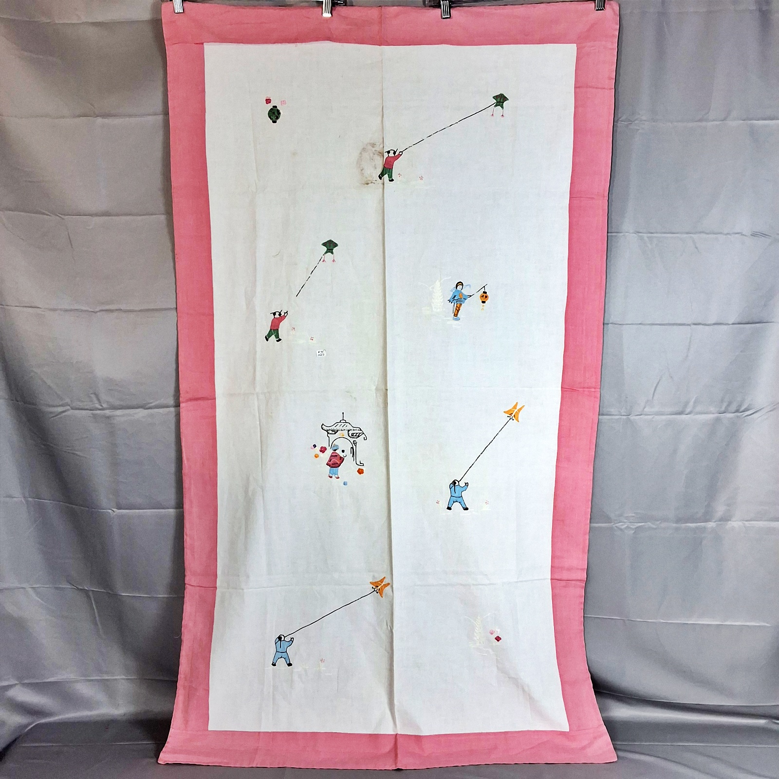 3 Vintage Crib Quilts - Applique and Embroidery