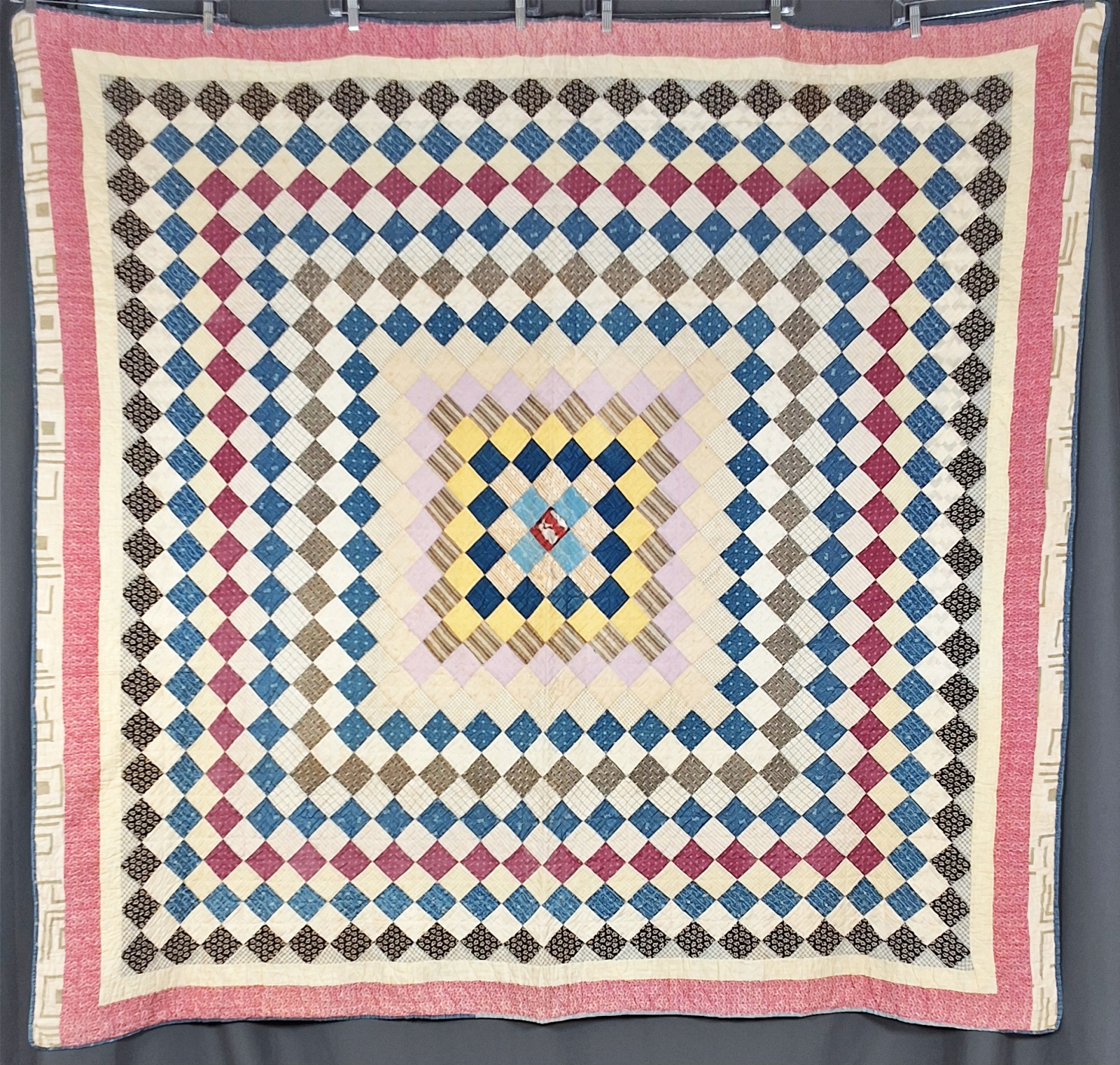 Antique c1890 Boston Commons Quilt