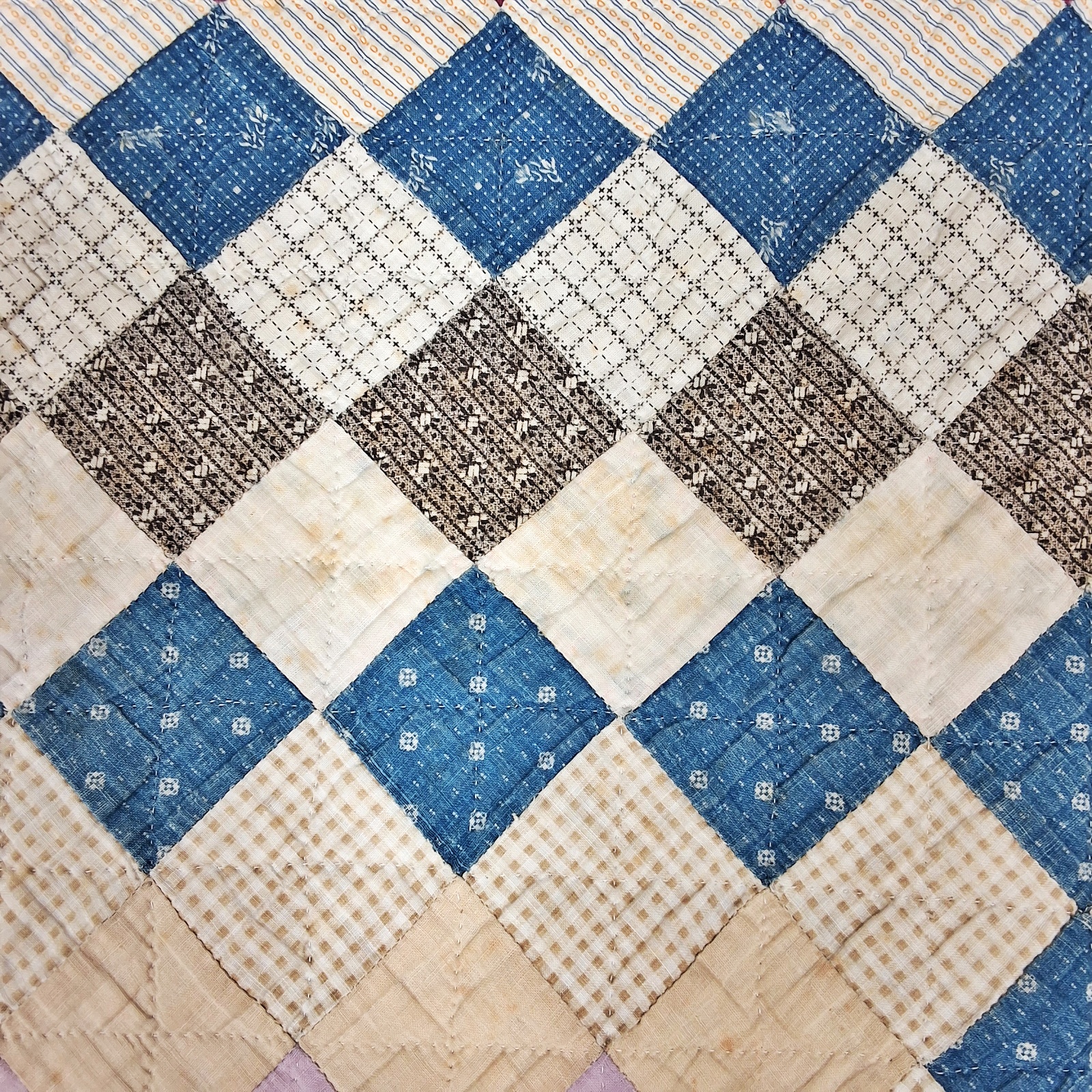 Antique c1890 Boston Commons Quilt