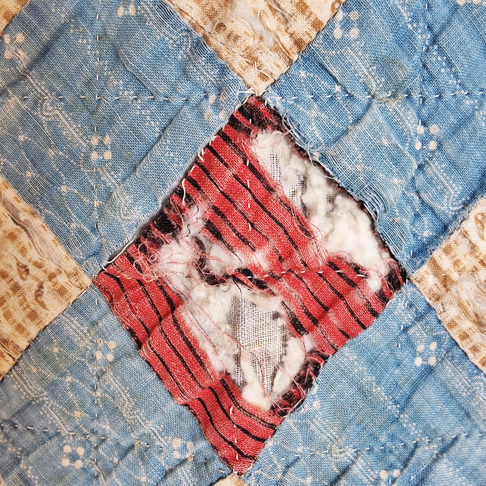 Antique c1890 Boston Commons Quilt
