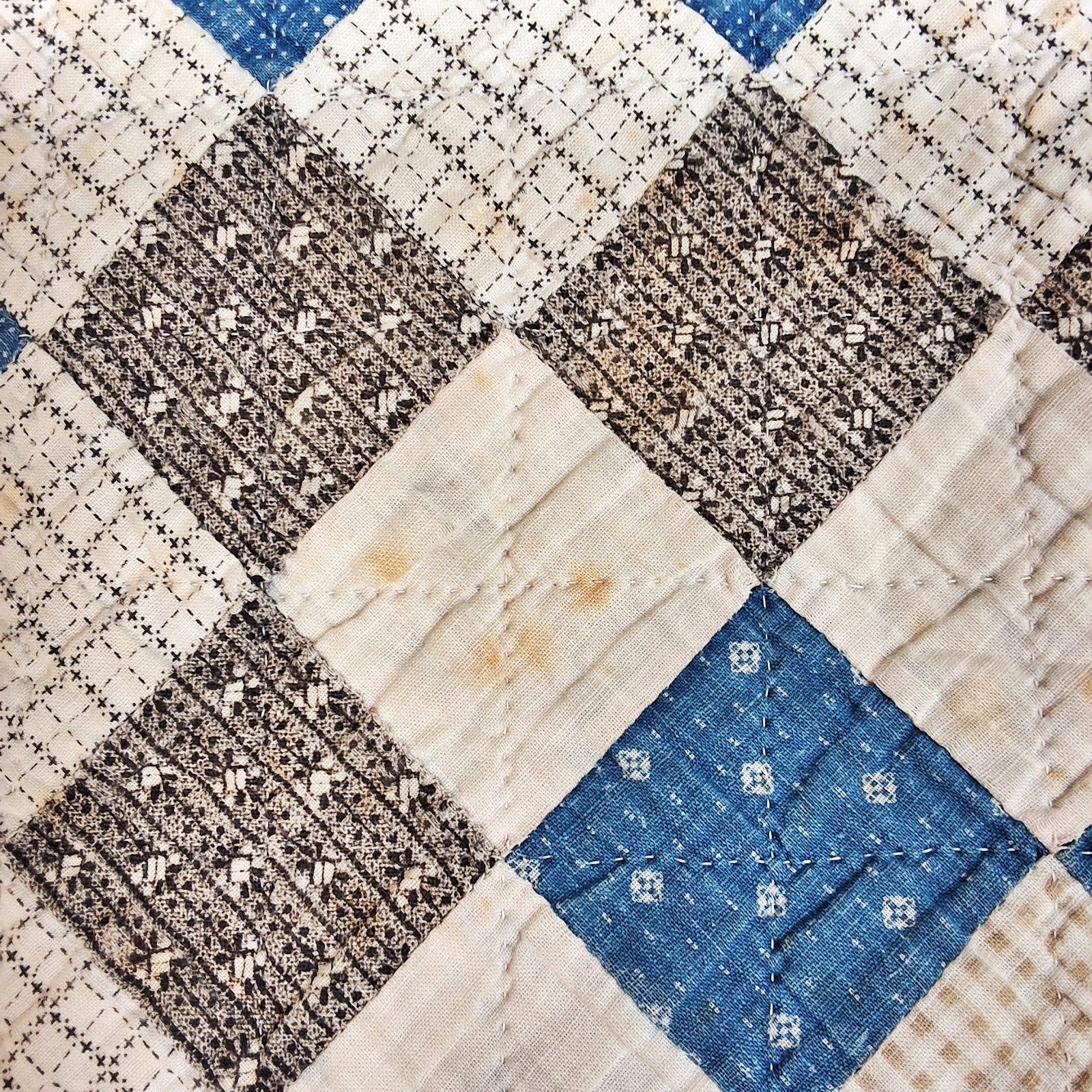 Antique c1890 Boston Commons Quilt