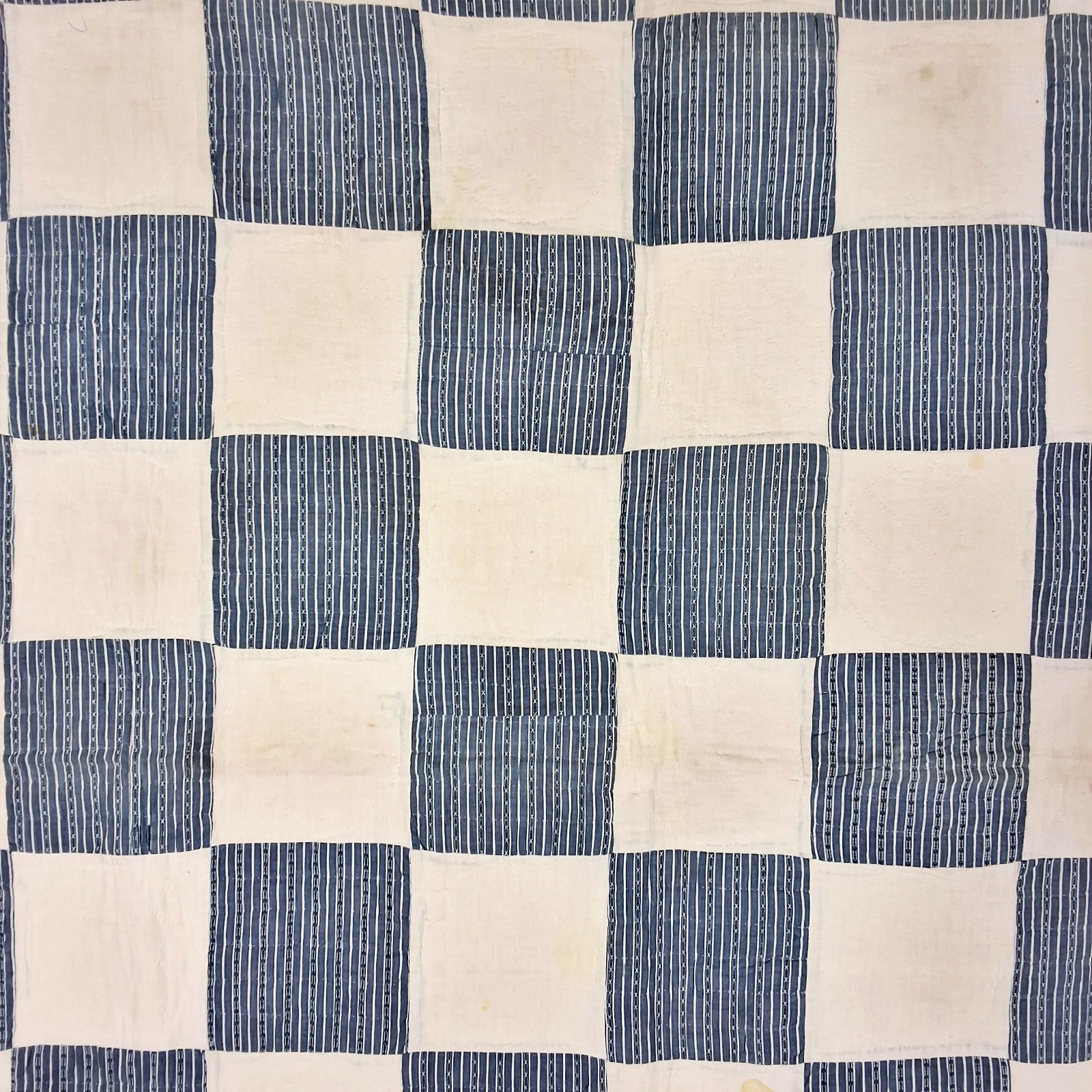 Antique c1910 Checkerboard Quilt