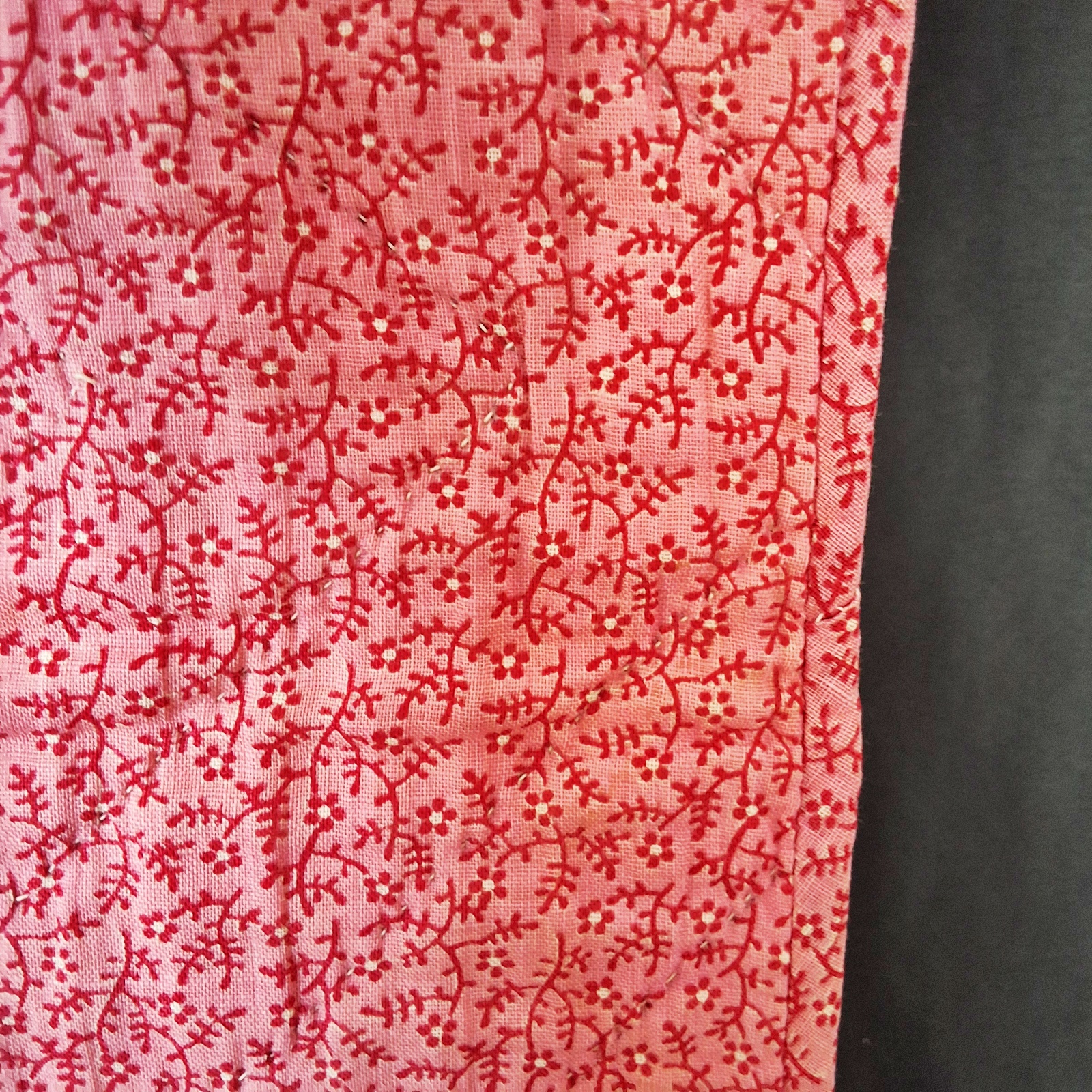 Antique c1910 Trip Around the World Quilt