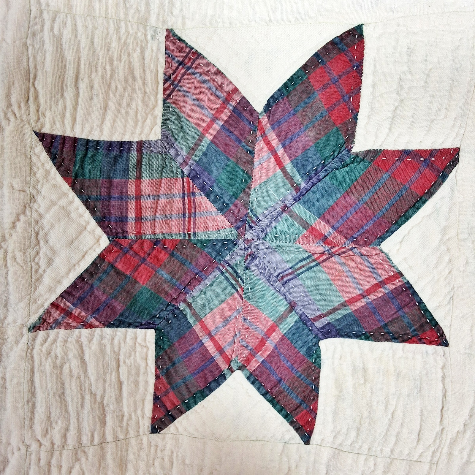 2 Vintage Quilts - LeMoyne Star, Drunkards Path