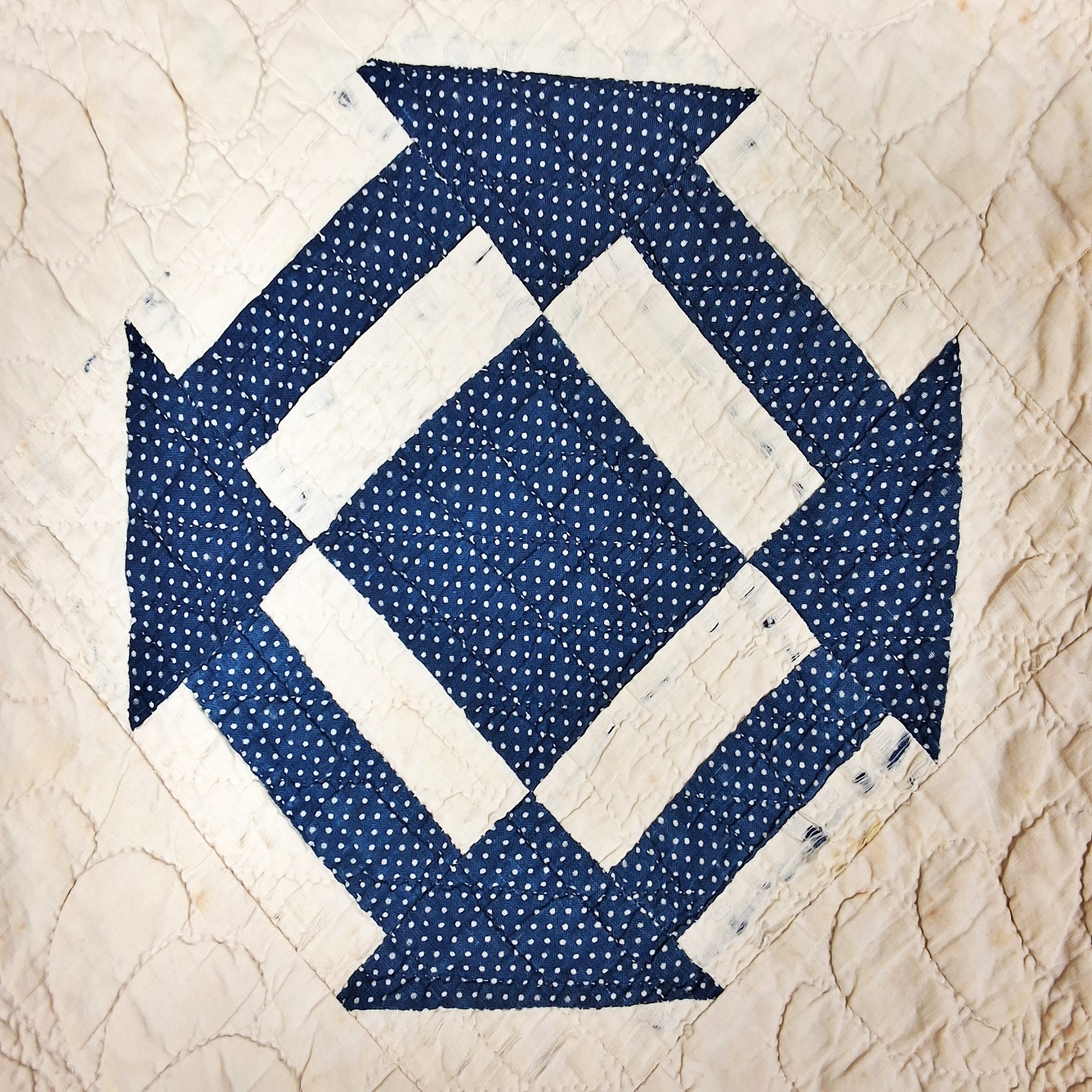 2 Antique Quilts - Monkey Wrench, 4 Patch