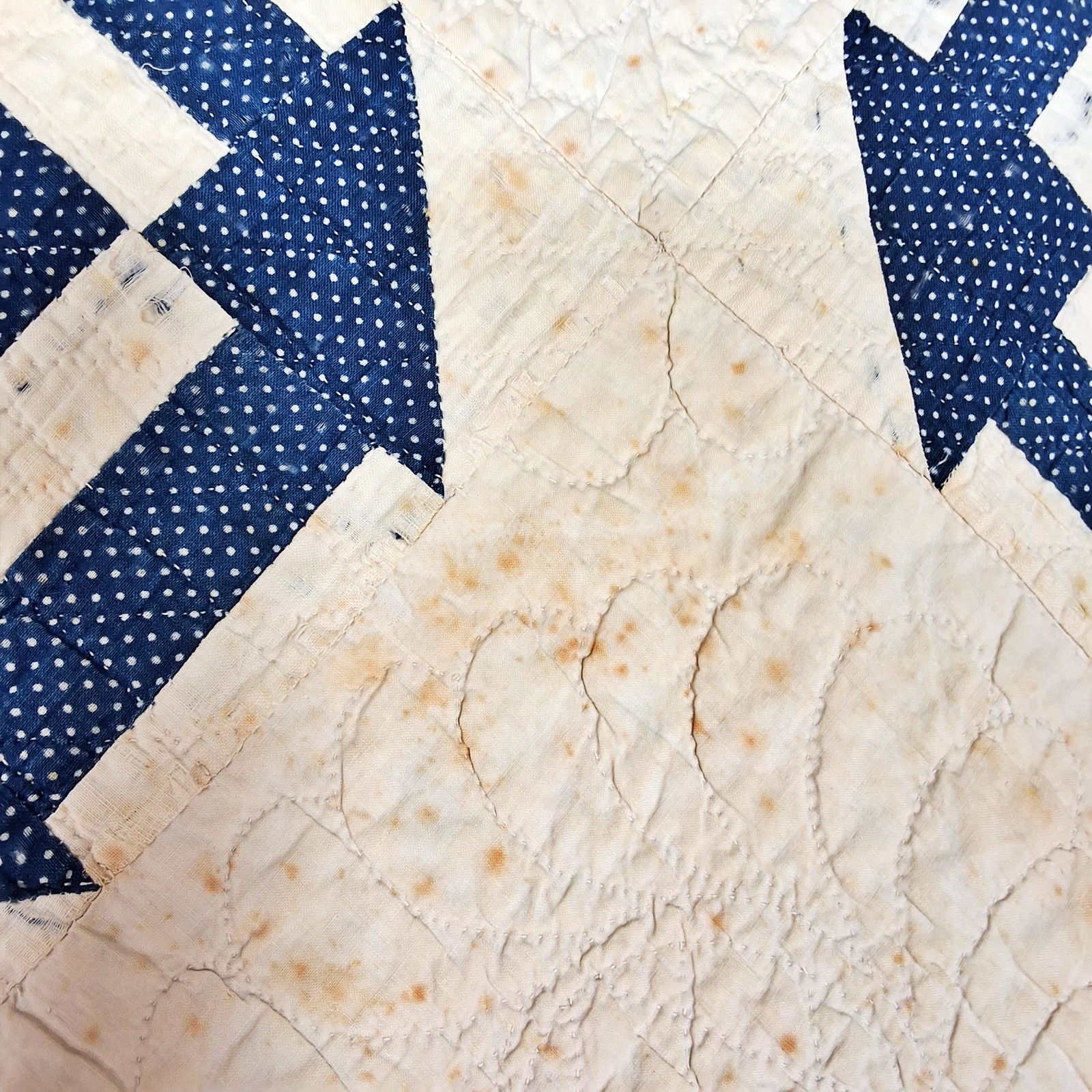 2 Antique Quilts - Monkey Wrench, 4 Patch