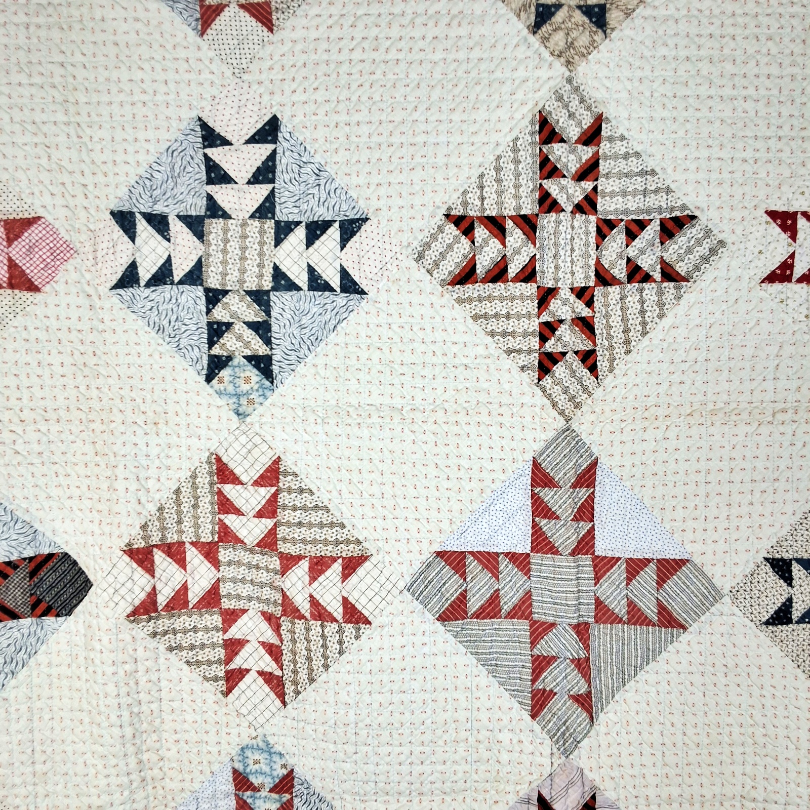Antique c1890 Odd Fellows Quilt