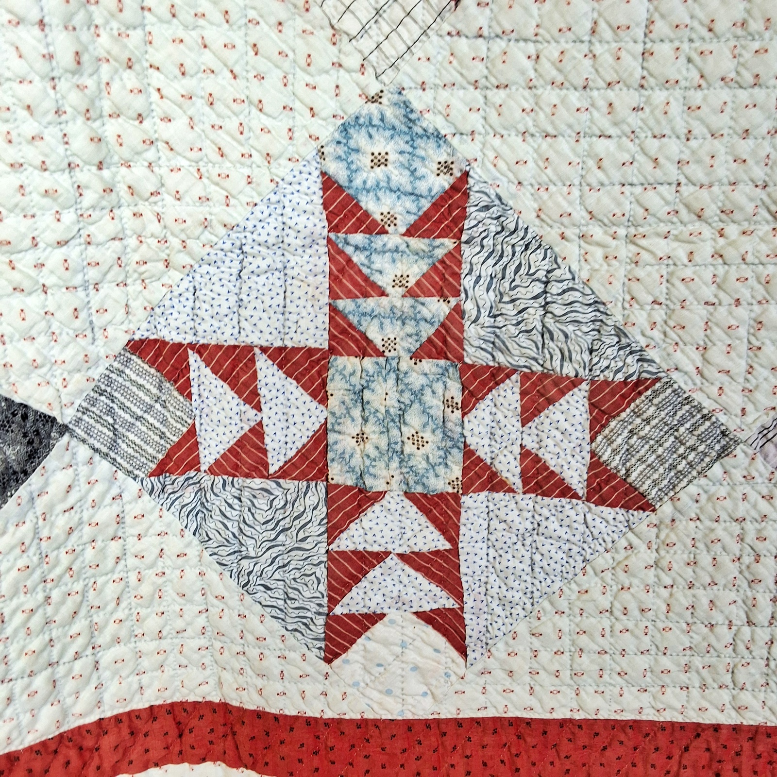 Antique c1890 Odd Fellows Quilt