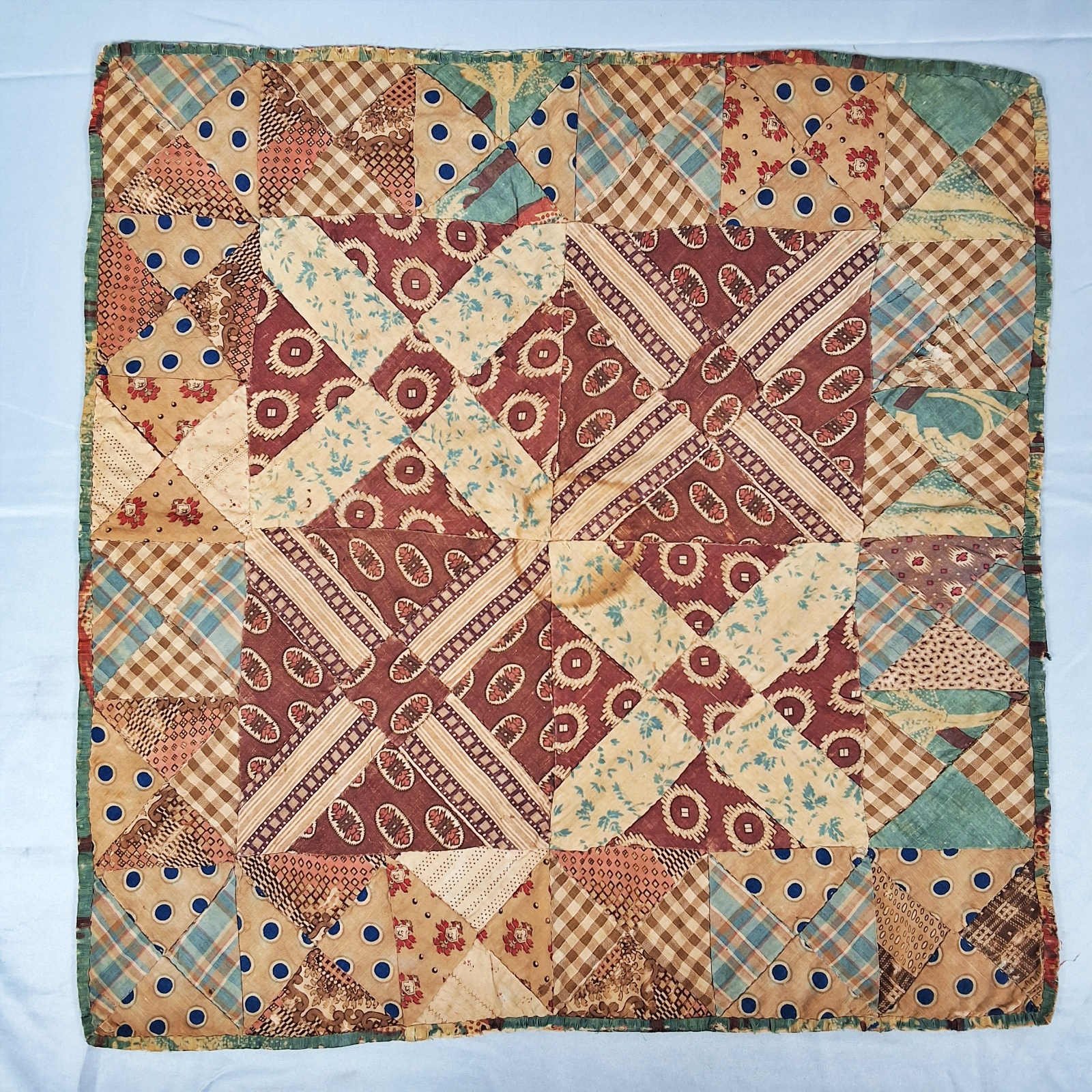 3 Antique Doll Quilts - Early 1800s