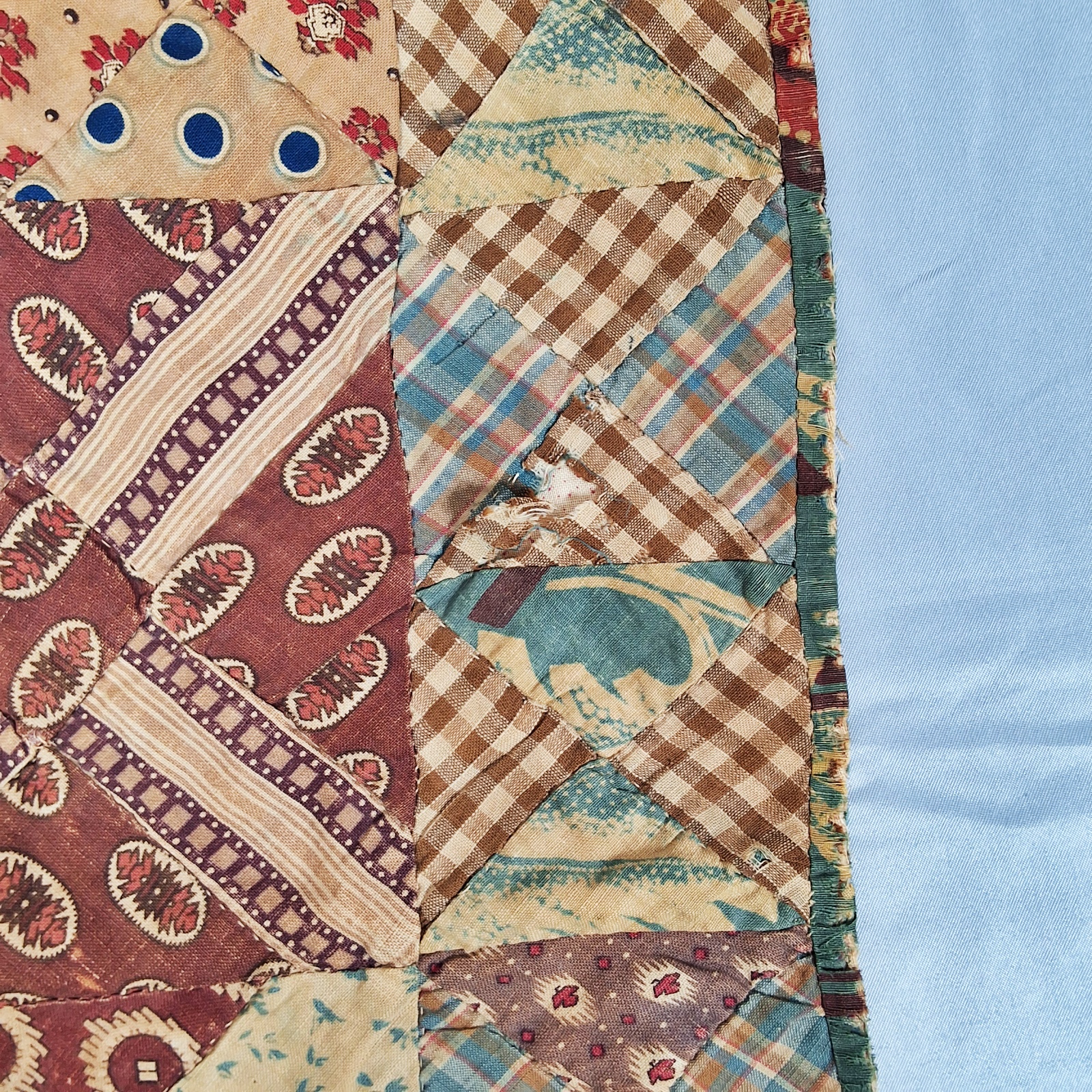 3 Antique Doll Quilts - Early 1800s