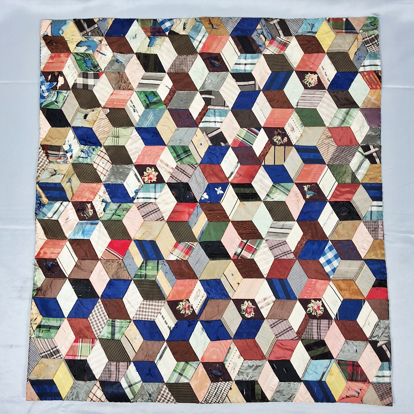 2 Antique 1860s Doll Quilts