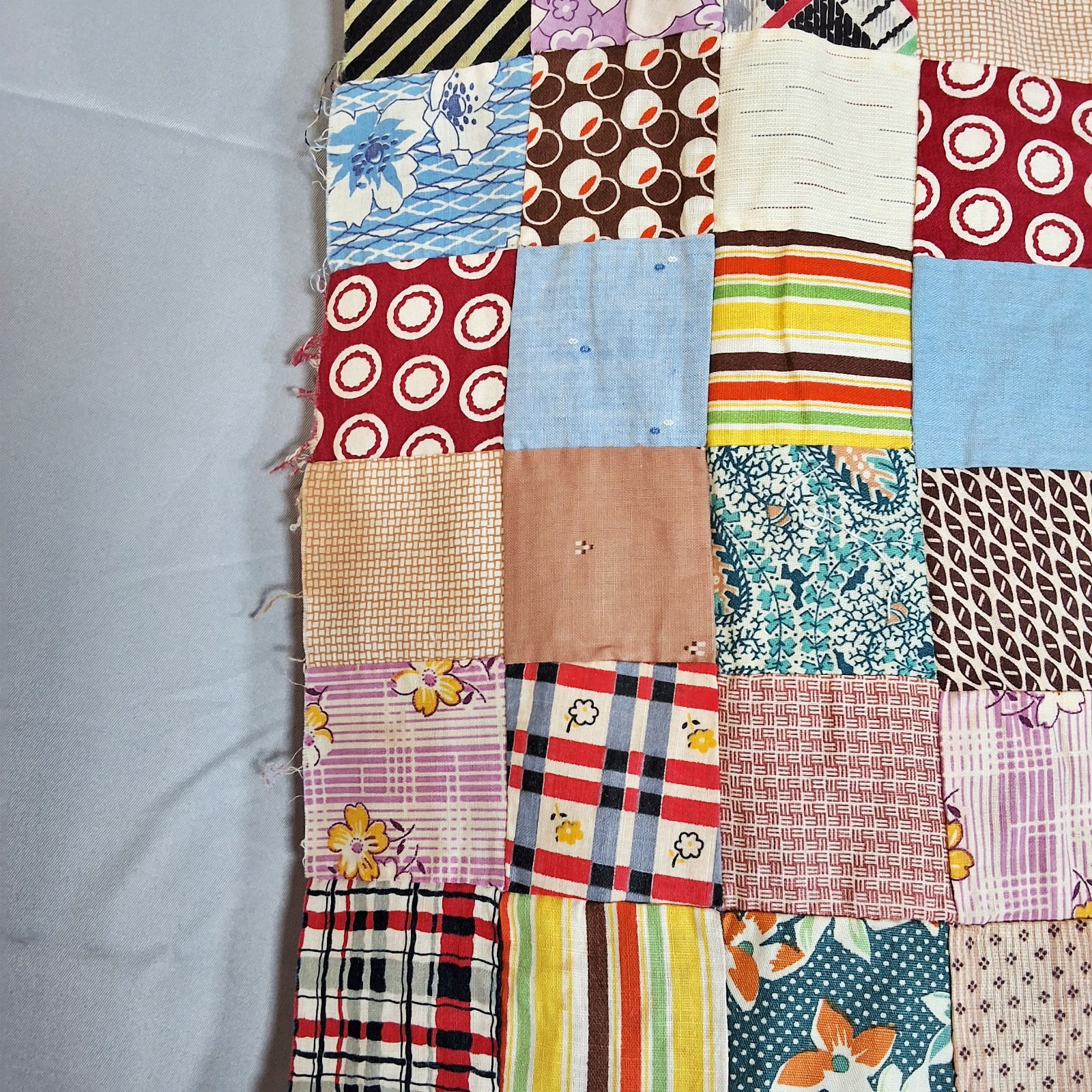 Vintage 1930s One Patch Quilt Top