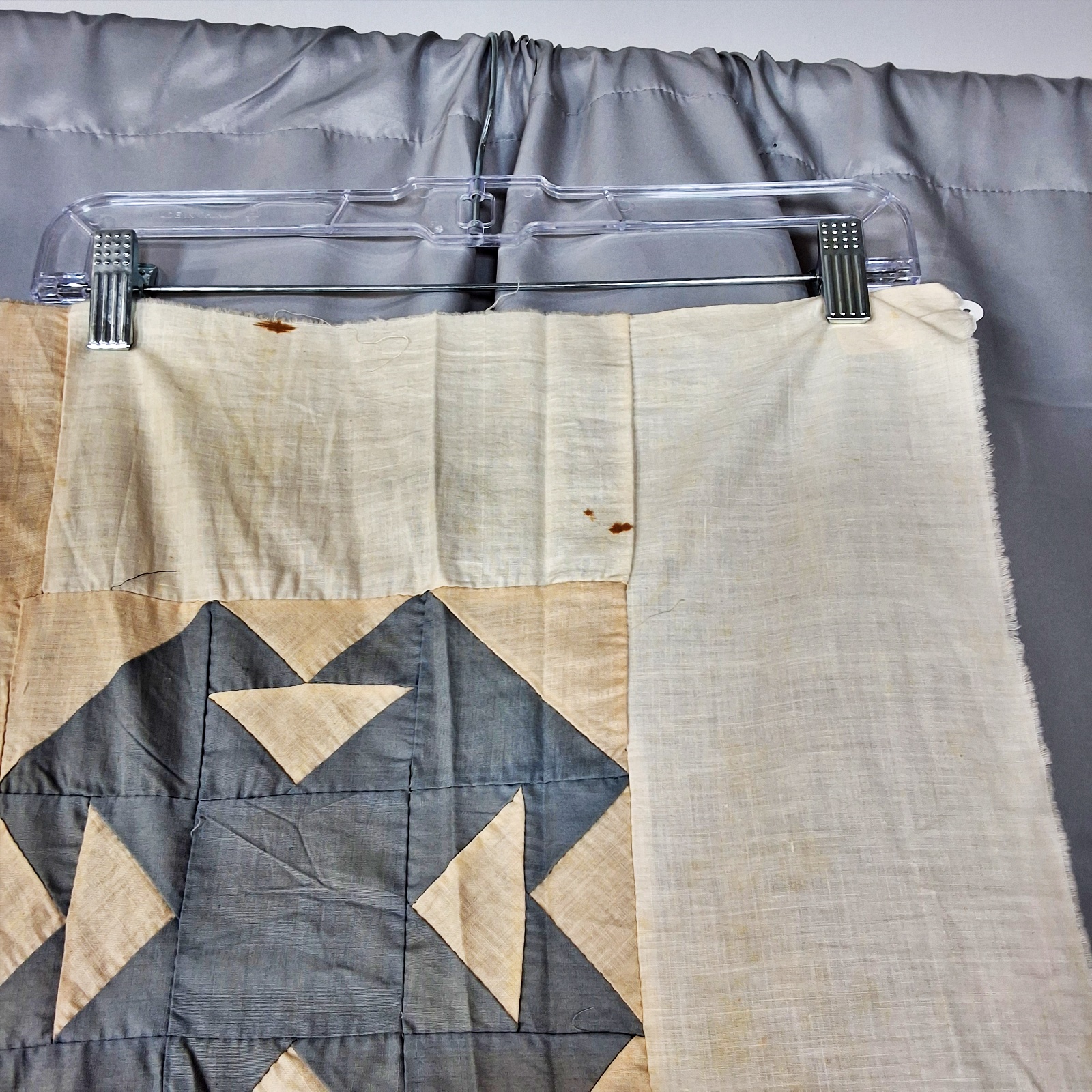 Antique 1920s T Block Quilt Top