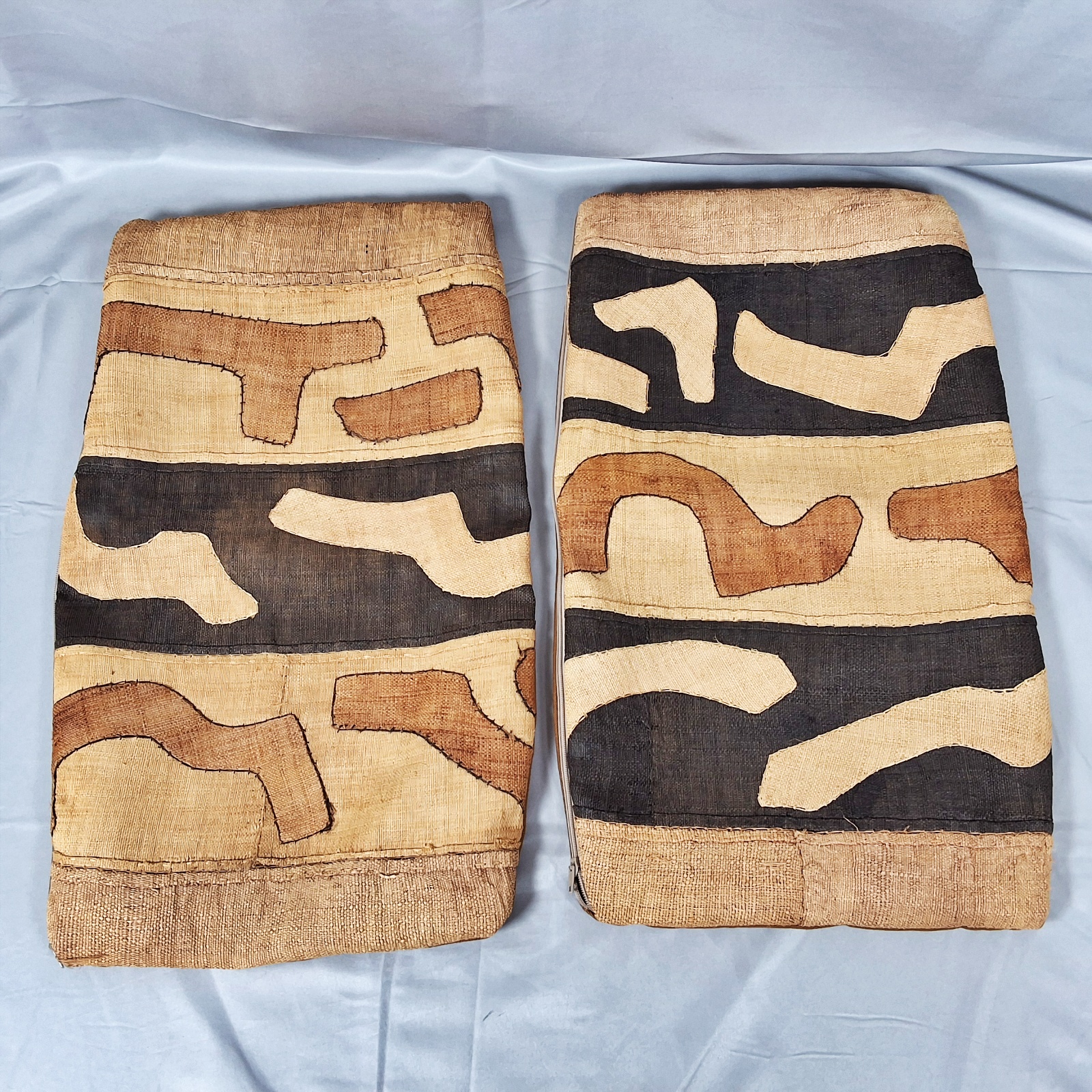 2 African Kuba Pillowcases