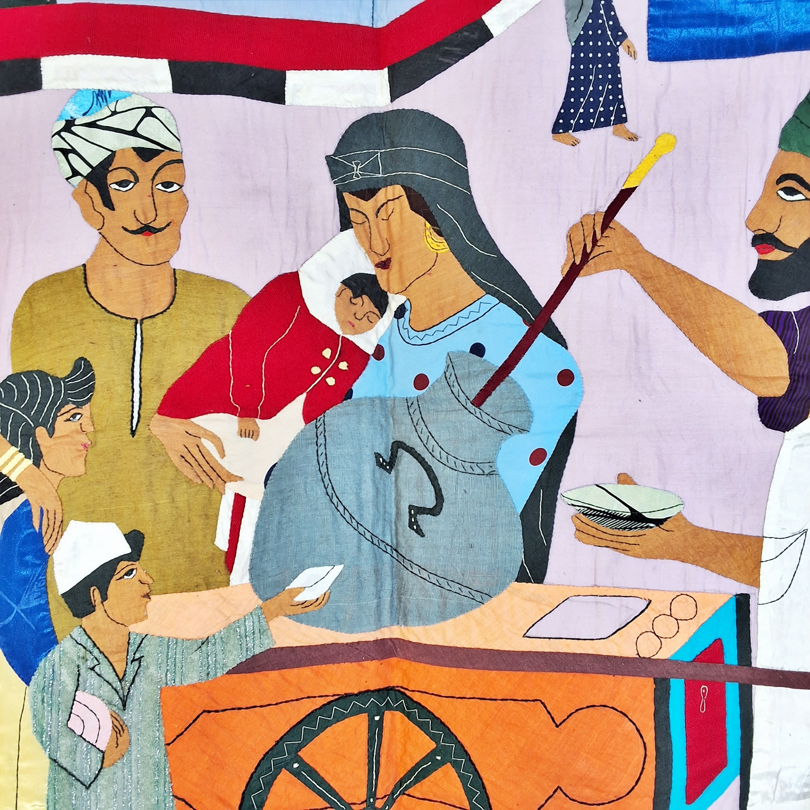 Egyptian Applique Tentmakers of Cairo - Market Scene
