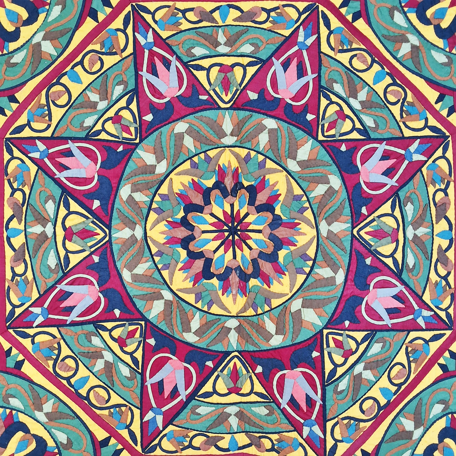 Egyptian Applique Tentmakers of Cairo - Mandala Design