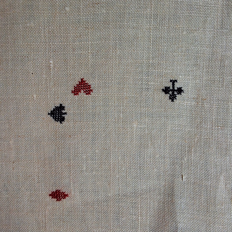 Vintage Linen Bridge Set - Card Motifs