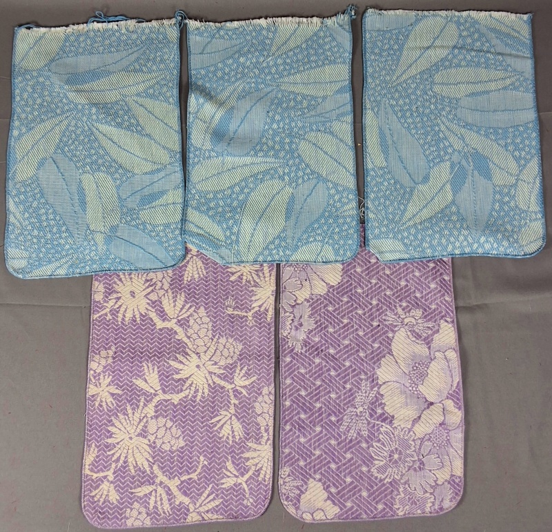 Vintage Jacquard and Damask Fabrics - 44 Pieces