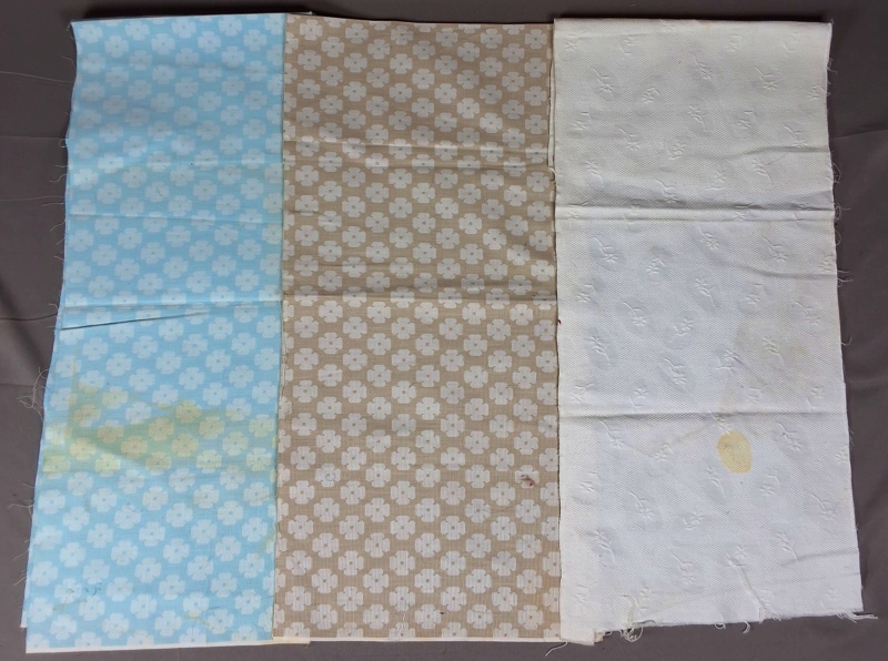 Vintage Jacquard and Damask Fabrics - 44 Pieces