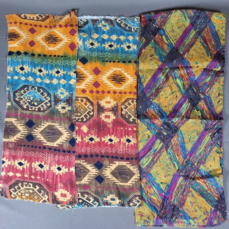 Vintage Floral Fabrics - 19 Pieces