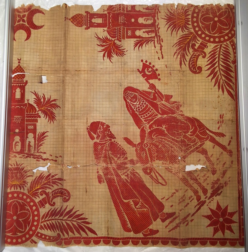 Antique Mise-en-Carte - Red Figural