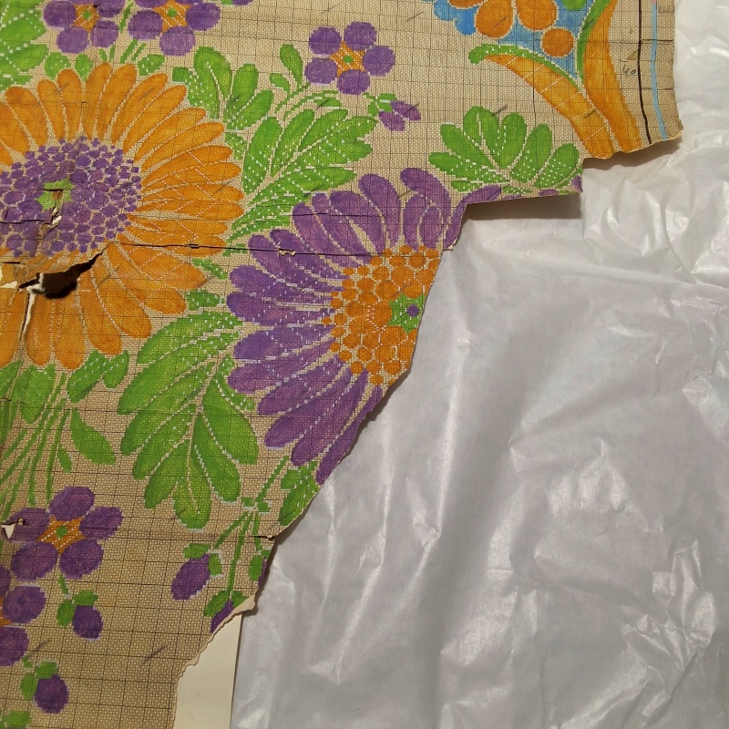 Antique Mise-en-Carte - Vibrant Floral Display