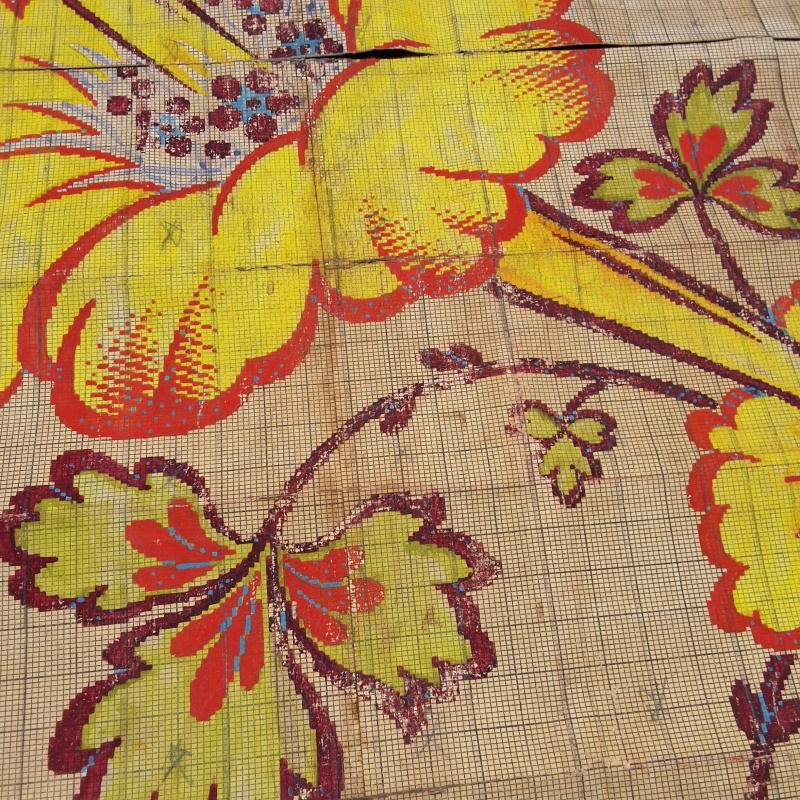 Antique Mise-en-Carte - Yellow Flowers