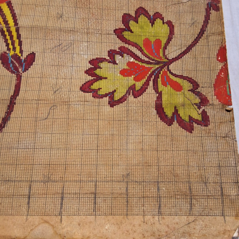 Antique Mise-en-Carte - Yellow Flowers