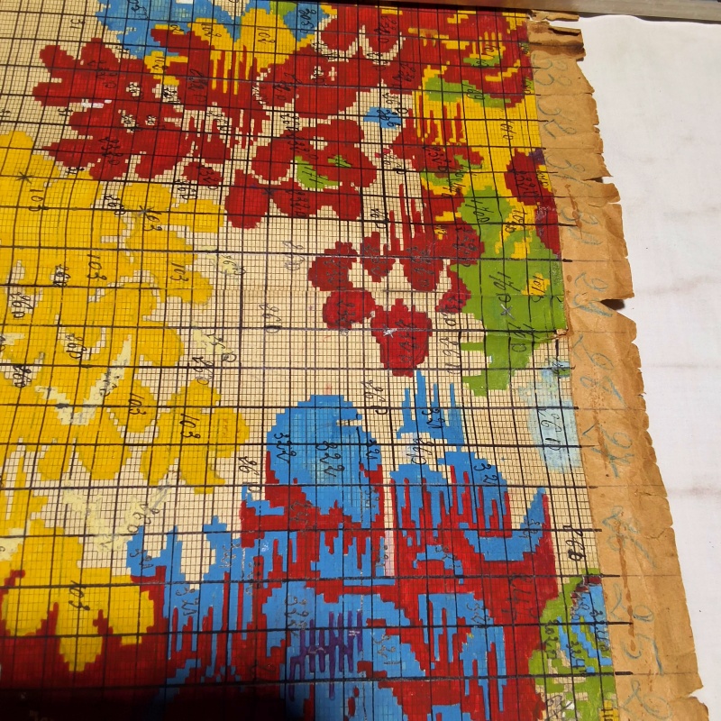 Antique Mise-en-Carte - Multicolored Landscape