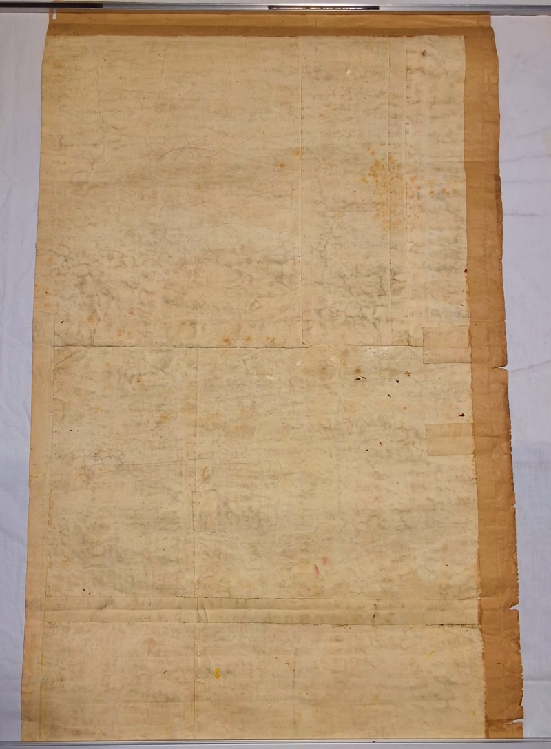 Antique Mise-en-Carte - Multicolored Landscape