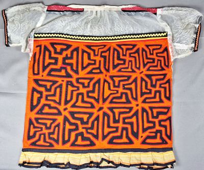 Guna Mola Blouse Rotating Hooked Cross. Panama (Guna Yala), circa 1970s23 &times; 20.5 inchesComplete 