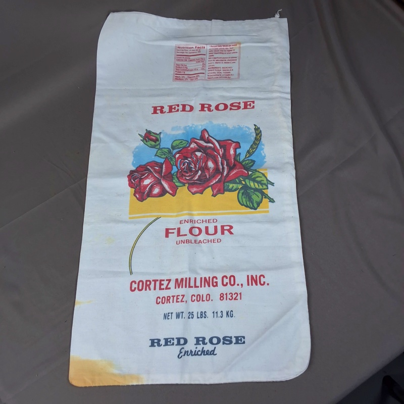 Group of 10 Vintage Advertising Feedsacks