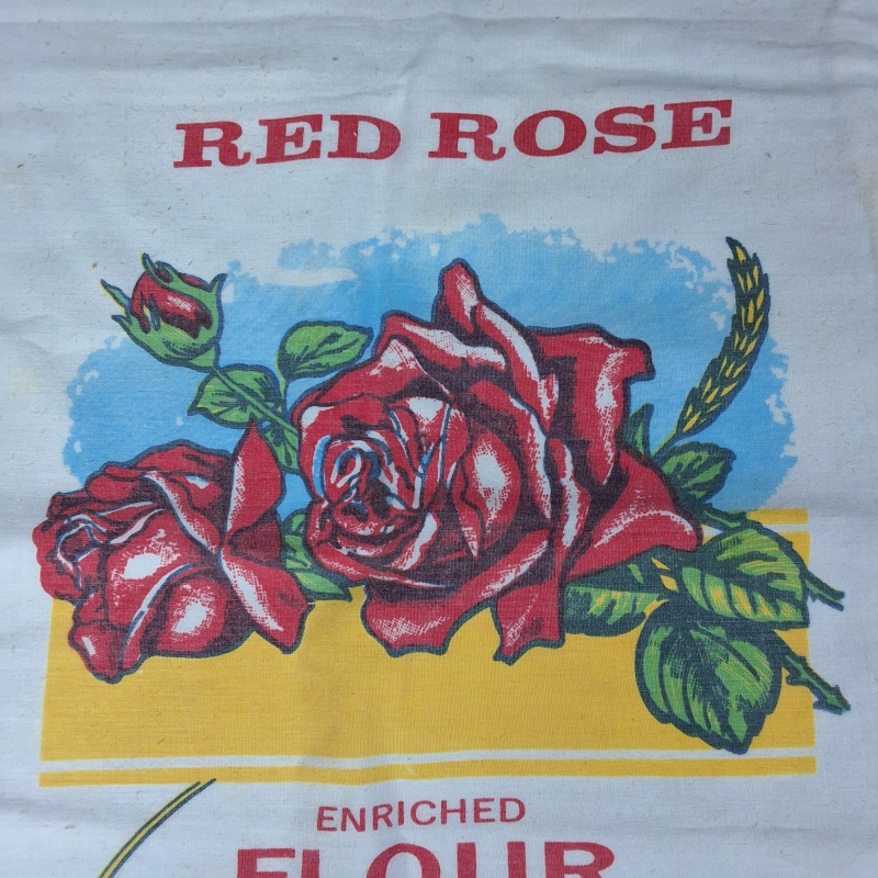 Group of 10 Vintage Advertising Feedsacks