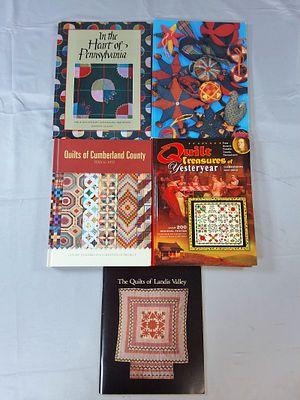 5 Quilt Documentation Books - Pennsylvania. Includes Quilts of Cumberland County 1700s to 1970 