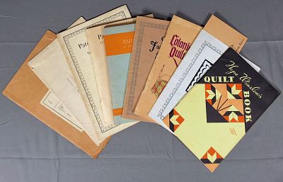 7 Pieces of Rare Quilt Ephemera - Patterns, Catalogs and More. Includes Old Fashioned Quilts 