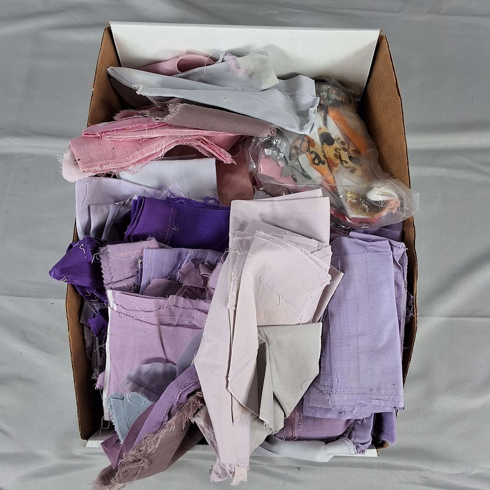 Lot 1: 20th Century Mostly Solid Purple Scraps
