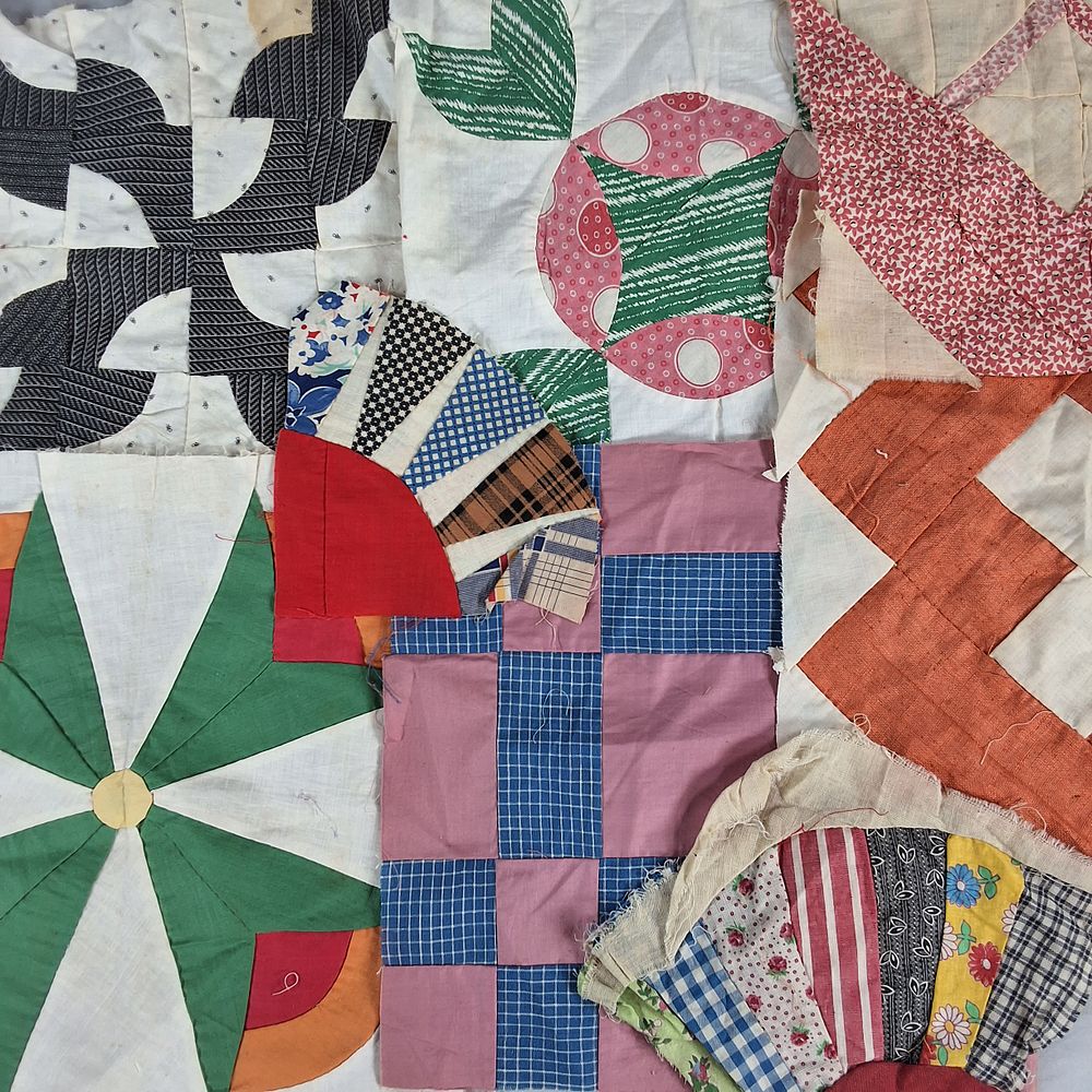 Lot 7: Mostly 20th Century Quilt Blocks