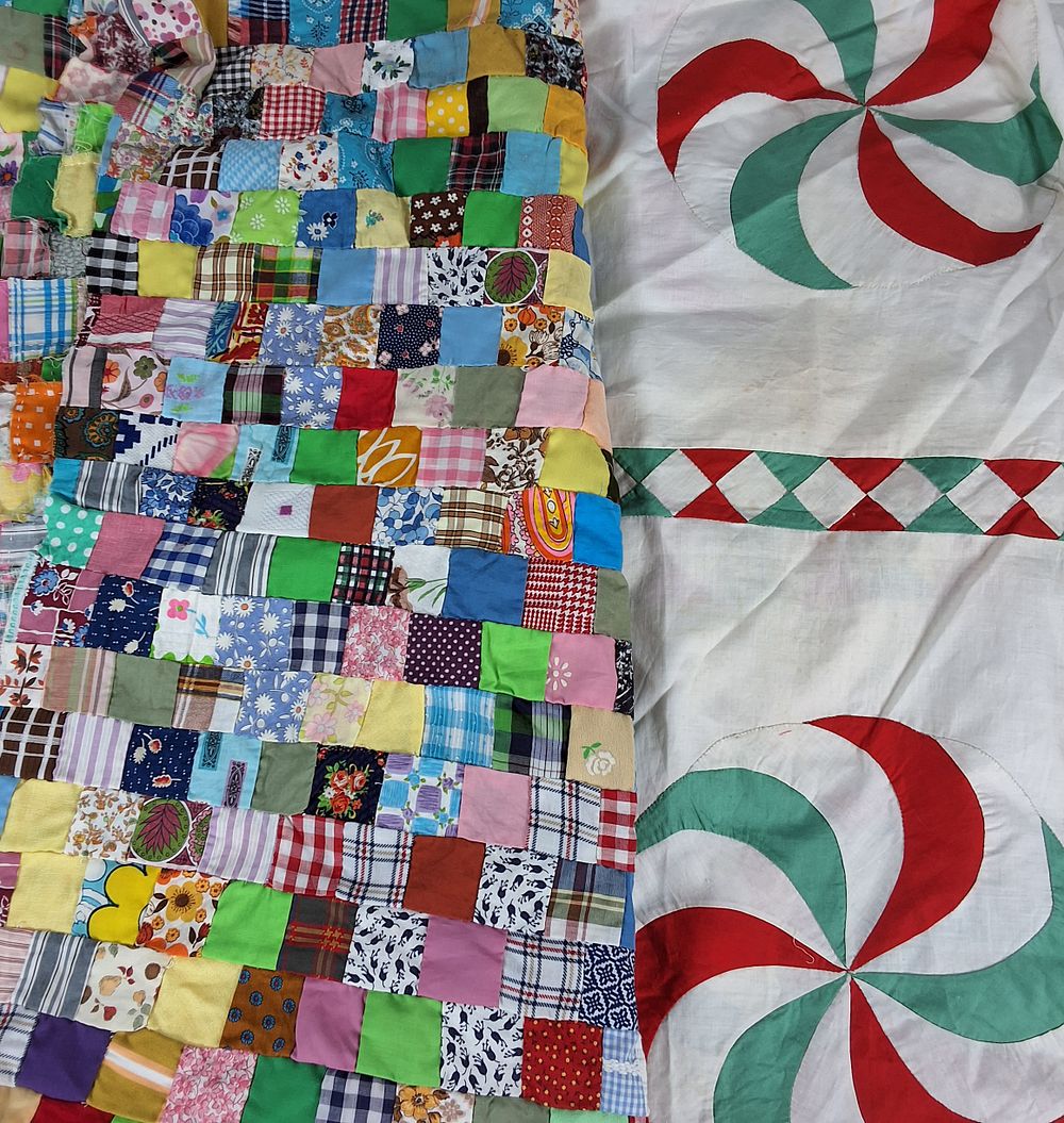 Lot 18: 19th Century Quilt Tops and Fragments